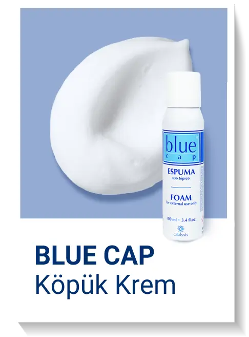 blue cap köpük krem